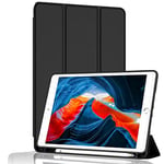 BXGH Étui pour iPad Pro 11", modèle 2022/2021/2020/2018, Compatible avec Stylet - Protection Veille/réveil Automatique (Noir)