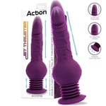 Gode Realiste Vibrant Anal Vibromasseur Va et Vient Vaginal Recharg USB Ventouse