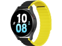 Universellt magnetiskt Samsung Galaxy Watch 3 45mm / S3 / Huawei Watch Ultimate / GT3 SE 46mm Dux Ducis armband (22mm LD-version) - Svart / Gul