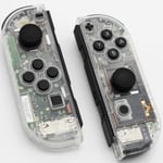 Left Right Housing For Nintendo Switch Joy-con Shell Set Clear Transparent UK