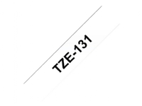 Brother TZe-131 - Standardlim - svart på klar - Rulle (1,2 cm x 8 m) 1 kassett(er) bandlaminat - för Brother PT-D210, D600, H110 P-Touch PT-1005, 1880, E800, H110 P-Touch Cube Plus PT-P710