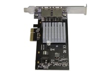StarTech.com Dual Port 10G PCIe Network Adapter Card - Intel-X550AT 10GBASE-T PCI Express 10GbE Multi Gigabit Ethernet 5 Speed NIC 2port - netværksadapter - PCIe 3.0 x4 - 10Gb Ethernet x 2