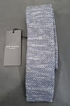 TED BAKER FLEKNIT Tie Slimline Knitted in Grey NEW Free UK P&P