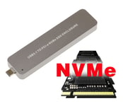 Clé boitier USB 3.1 Mini C Pour SSD M.2 NVMe Type PCIe uniquement, B+M ou M Key Type PCIe uniquement, B+M ou M Key