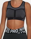 Nike Phenom Flyknit Sports Bra (Black/Grey) - XS - New ~ AJ4047 010
