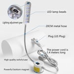 30LED Sewing Machine Light Working Gooseneck Lamp W/Magnetic Base US Plug UK