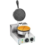 Royal Catering Occasion Gaufrier rond - 1 x 1.300 watts RCWM-1300-R