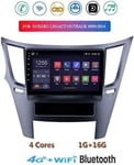 QXHELI Android 8.1 Double Din 9 « Écran Tactile De Navigation GPS pour Subaru Legacy Outback 2009-2014 Car Stereo Radio Mirror Lien WiFi BT Dab + SWC MP5