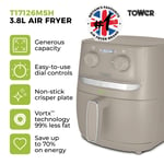Tower Air Fryer Vortx 3.8L 1500w Colour Manual T17126MSH in Latte