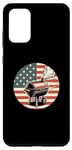 Coque pour Galaxy S20+ Barbecue vintage patriotique avec drapeau américain