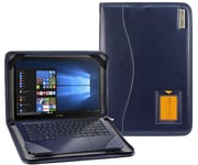 Broonel - Contour Series - Blue Heavy Duty Leather Protective Case Cover Compatible With The ASUS ZenBook Pro UX480 14 Inch