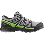 Salomon Speedcross CSWP Jr. barnskor Alloy/Black/Green Gecko 38 - Fri frakt