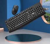 Combinaison clavier et souris sans fil, clavier d&#39;ordinateur ergonomique pleine taille 2,4 G, adapté pour Windows, Mac OS Desktop/ordinateur portable/PC