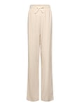 Allan Linen Pants Bottoms Trousers Beige Grunt