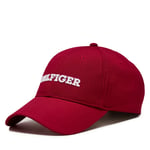 Keps Tommy Hilfiger Th Monotype Canvas 6 Panel Cap AM0AM12043 Royal Berry XJV
