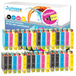 30 cartouche d'encre Jumao compatible pour Epson Expression Home XP- 315 322 325