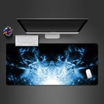 WeTTao Pad Blue flame 800x300mm Mouse-Pad Desk Play-Pad Computer Gamer Csgo WOW World-Of-Warcraft Gaming King Large Gaming Mouse Pad Laptop Keyboard Desk Mat