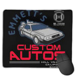 Back to The Future Emmetts Custom Autos Customized Designs Non-Slip Rubber Base Gaming Mouse Pads for Mac,22cm×18cm， Pc, Computers. Ideal for Working Or Game