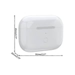 Trådlöst Laddningsfodral Ersättning för Airpod Pro 660mAh Laddningsfodral med Trådlös Laddningsstöd Vit