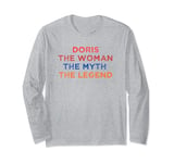 Doris The Woman The Myth The Legend Vintage Sunset Long Sleeve T-Shirt
