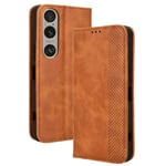 Plånboksfodral till Xperia 1 VI - Brun Brun