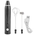Electric Milk Frother - USB Rechargeable Stainless Steel Handheld Coffee Whisk Mixer with Size 11.0x1.2x1.2in for Coffee Latte Hot Chocolate Eggs