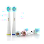 4-pack Mjuka Tandborsthuvud Oral-B SB-17A vit