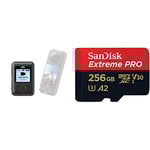 Insta360 GPS Action Remote For ONE X2,X3,ONE RS,ONE R, Real time GPS Data & SanDisk 256GB Extreme PRO microSDXC card + SD adapter + RescuePRO Deluxe, up to 200MB/s
