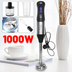 4-IN-1 Hand Blender 1000W Electric Stick Curry Puree Food Mixer Whisk & Chopper