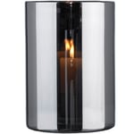 Skogsberg & Smart Hurricane Lyslykte / Vase 28 cm, Silver Glass