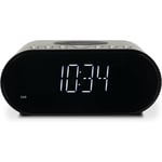 Roberts Ortus Charge DAB/DAB+/FM Alarm Clock Radio with Wireless Charger, Black