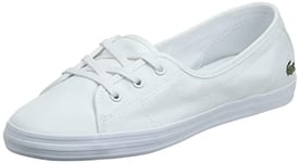 Lacoste Women's Ziane Chunky BL 2 CFA Sneakers, White/White, 7 UK