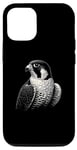 iPhone 13 Pro Vintage Peregrine Falcon Bird Graphic Art Design Case