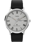 Timex Waterbury Men's 40mm Quick Release Leather strap Watch TW2W46900