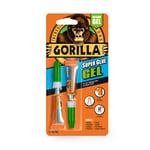 Gorilla 2 x 3g Super Glue Gel Clear