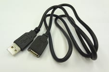 Premium 1 m USB-A Male to Female Extension Cable for Jabra Evolve 75e Earphones