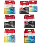 Canon 540/541 & 540xl/541xl Black & Colour Ink Cartridges Choose Your Ink