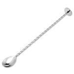 Bomcomi Stainless Steel Cocktail Bar Spoons Spiral Pattern Drink Shaker Muddler Stirrer Twisted Mixing Spoon