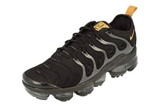 Nike Men's Air Vapormax Plus Track & Field Shoes, Multicolour Black Metallic Gold Anthracite 001, 8.5 UK