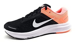 Nike Femme Air Zoom Structure 23 Football Shoe, Black/White-Crimson Pulse-Iron, 36.5 EU