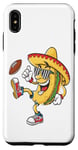 Coque pour iPhone XS Max Taco Football Fiesta Cinco De Mayo Motif Jour de Jeu Amusant