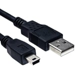 High Grade - USB Cable for Sony HDR Camcorders - Length: 1.8-meter Black