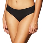 DKNY Women's Seamless Litewear Panty Bikini Style Underwear, Black, L UK