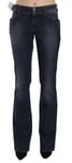 GALLIANO Jeans Blue Washed Mid Waist Flared Denim Casual Pants s. W30