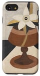 iPhone SE (2020) / 7 / 8 Abstract Flower in Vase Modern Painting Pastel Colors Case