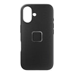 "Peak Design Mobile Everyday Fabric Case Iphone 16 Standard, Charcoal"
