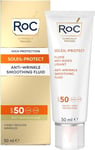RoC - Soleil-Protect Anti-Wrinkle Smoothing Fluid SPF50+ - UVA/B Protection - -