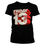 Friday The 13th Block Logo Girly Tee, T-Shirt