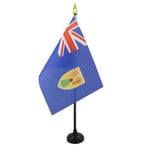 AZ FLAG Drapeau de Table Iles Turques-et-Caïques 15x10cm - Petit Drapeaux DE Bureau Anglais 10 x 15 cm Pointe dorée