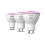 Philips Hue White and colour ambience GU10  smart spotlight  (3-pack)
